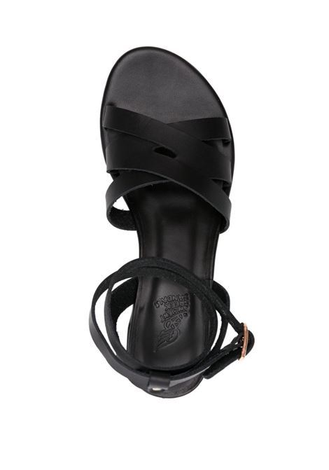 Sandali Dionysia 50mm in nero di Ancient Greek Sandals - donna ANCIENT GREEK SANDALS | DIONYSIABLOCKHEELBLK